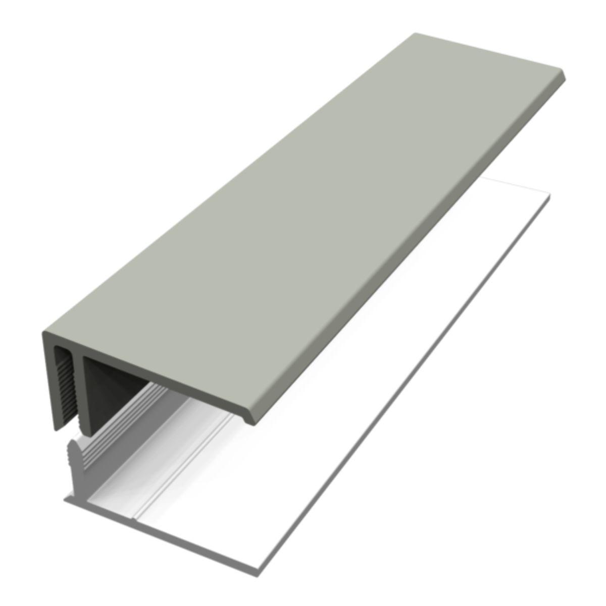 Fortex 2 Part Edge Trim x 3m Misty Grey