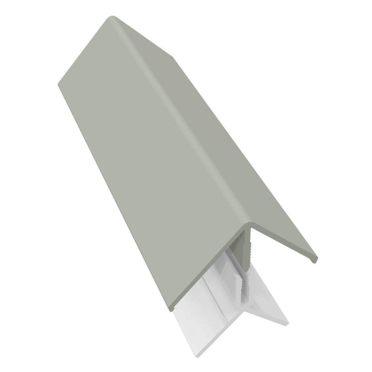 Fortex 2 Part External Corner Trim x 3m Misty Grey