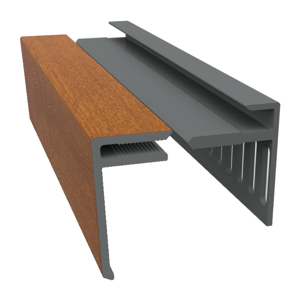 Ventilation Cover Trim x 3m Light Oak