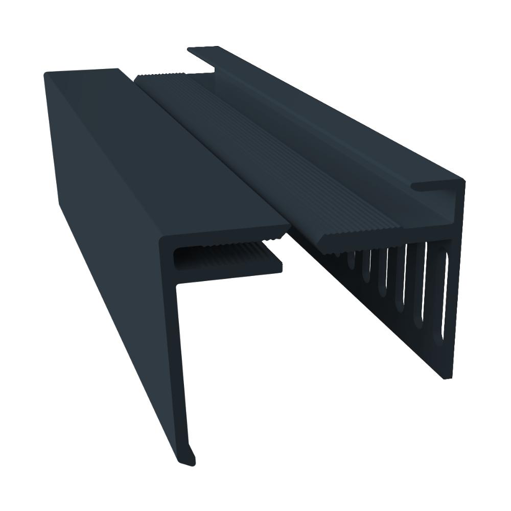 Fortex 25mm 2 Part Multi Vent Starter & Cover Trim x 3m Anthracite