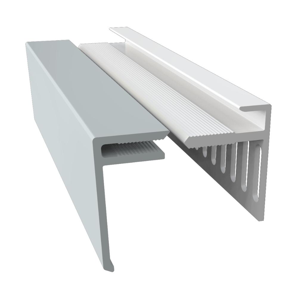 Fortex 25mm 2 Part Multi Vent Starter & Cover Trim x 3m Pale Blue