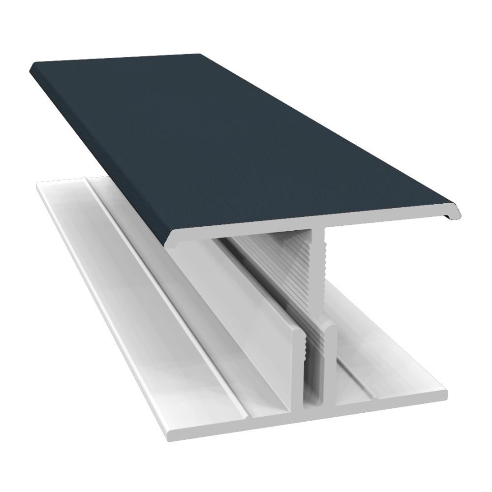 2 Part H Trim x 3m Anthracite Grained