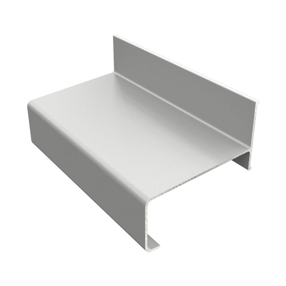 Fortex Aluminium Drip Trim x 3m Aluminium Grey