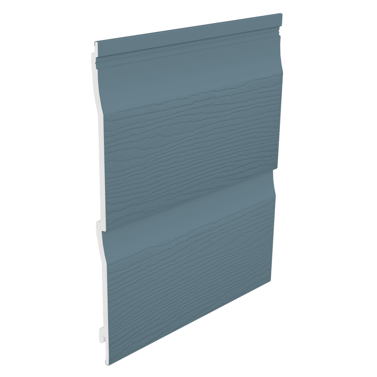 Fortex 333mm Embossed Shiplap Double Plank x 5m Colonial Blue