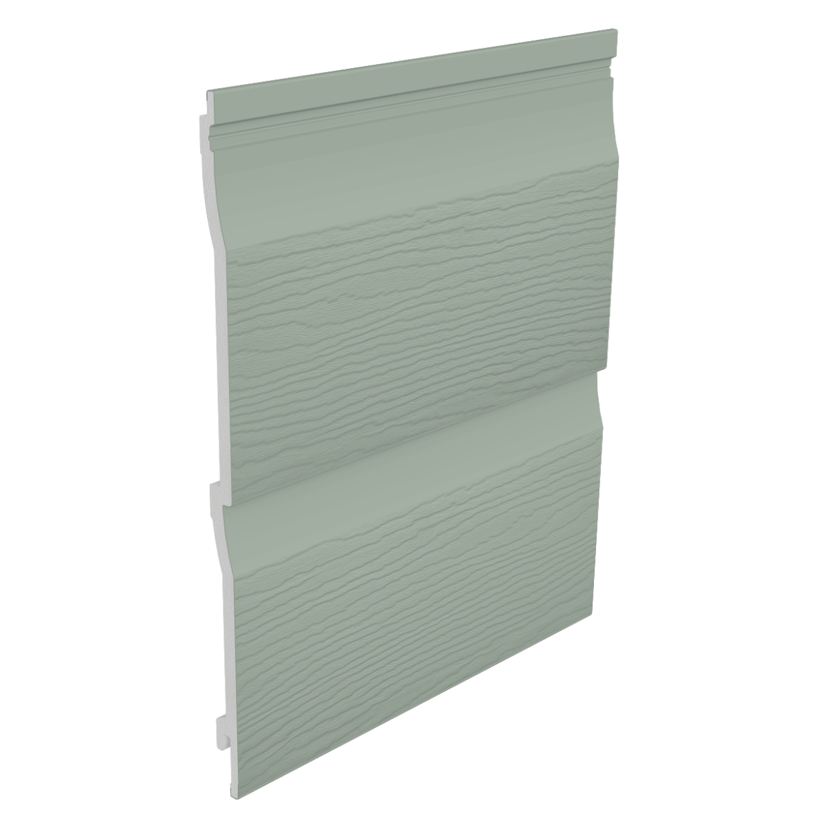 Fortex 333mm Embossed Shiplap Double Plank x 5m Sage Green