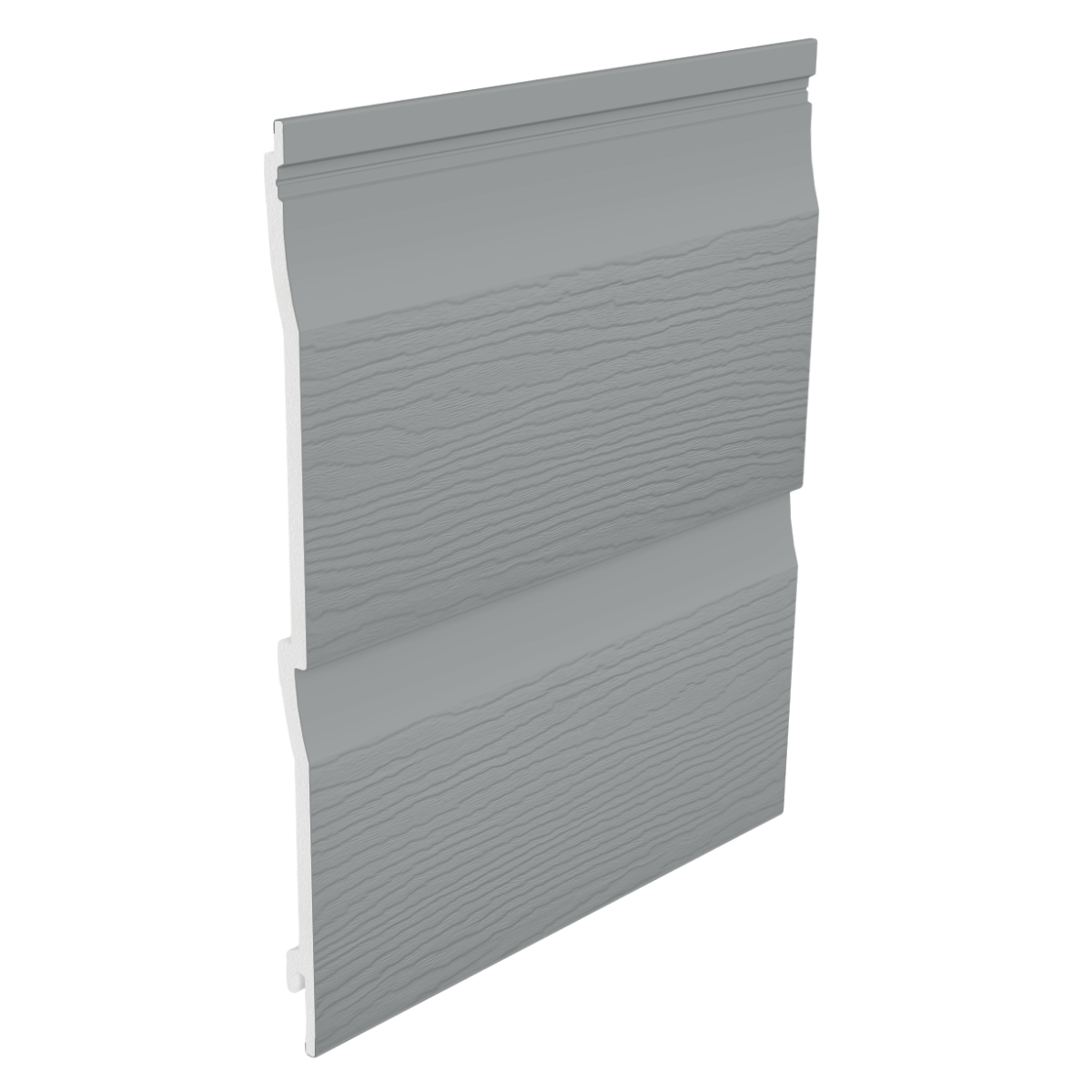 Fortex 333mm Embossed Shiplap Double Plank x 5m Storm Grey