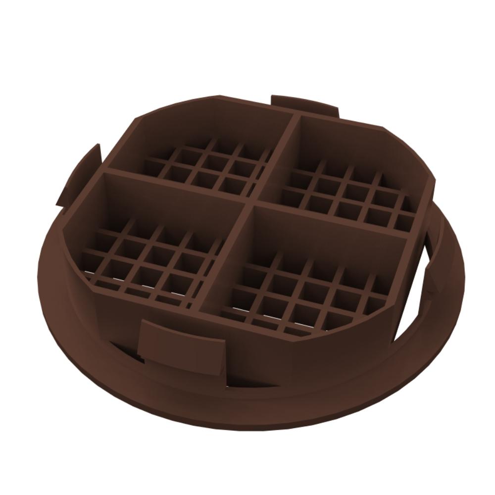 Circular Soffit Vent Colourmax Leather Brown