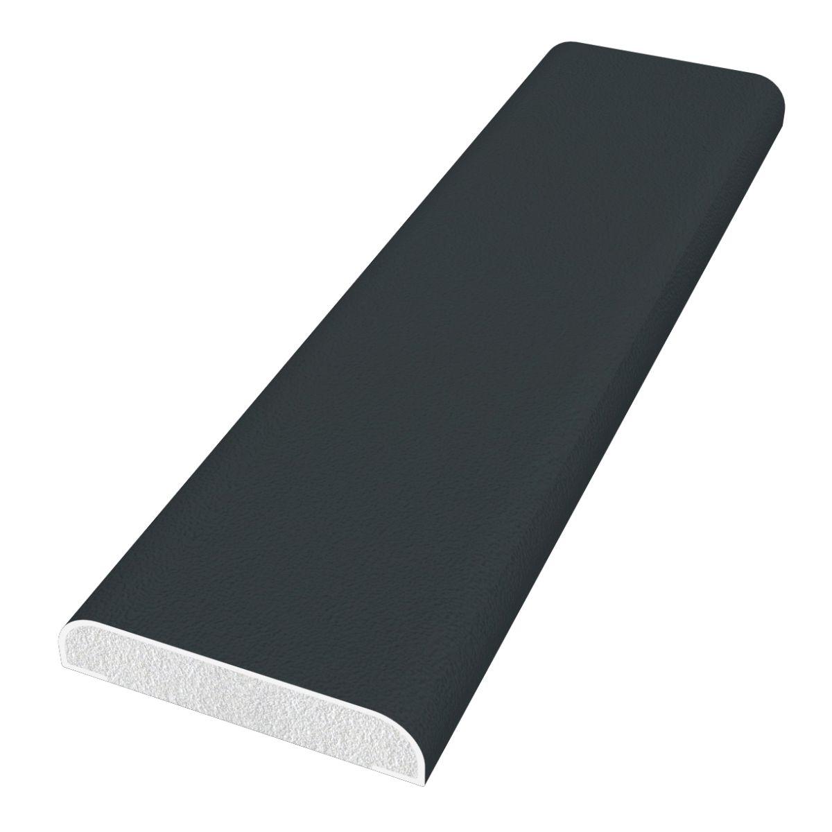 28mm D Section x 5m Anthracite Grey Smooth