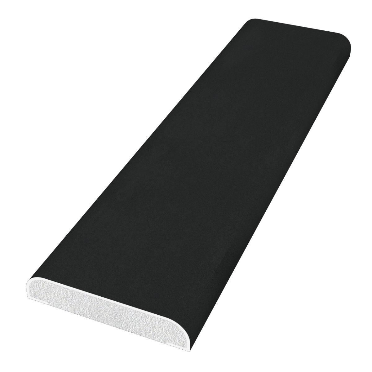 28mm D Section x 5m Black Smooth