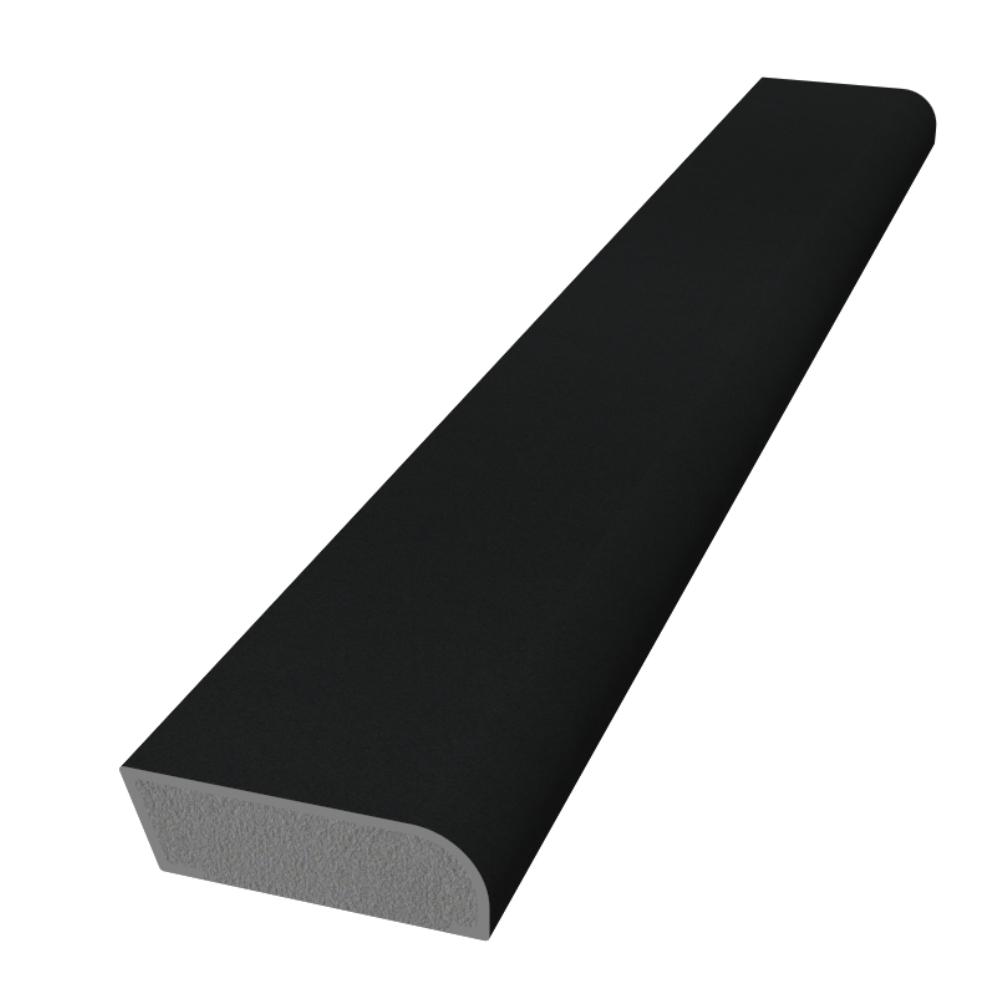 20mm Edge Fillet x 5m Black Smooth
