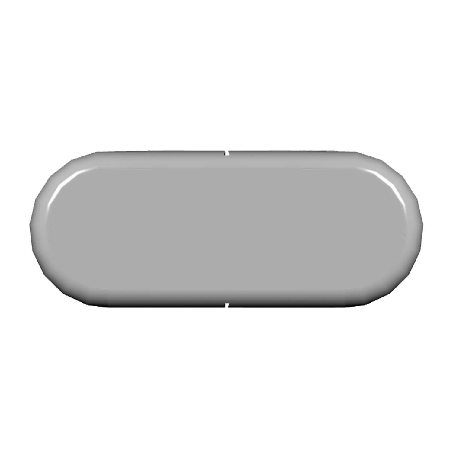 100mm Bullnose End Cap White