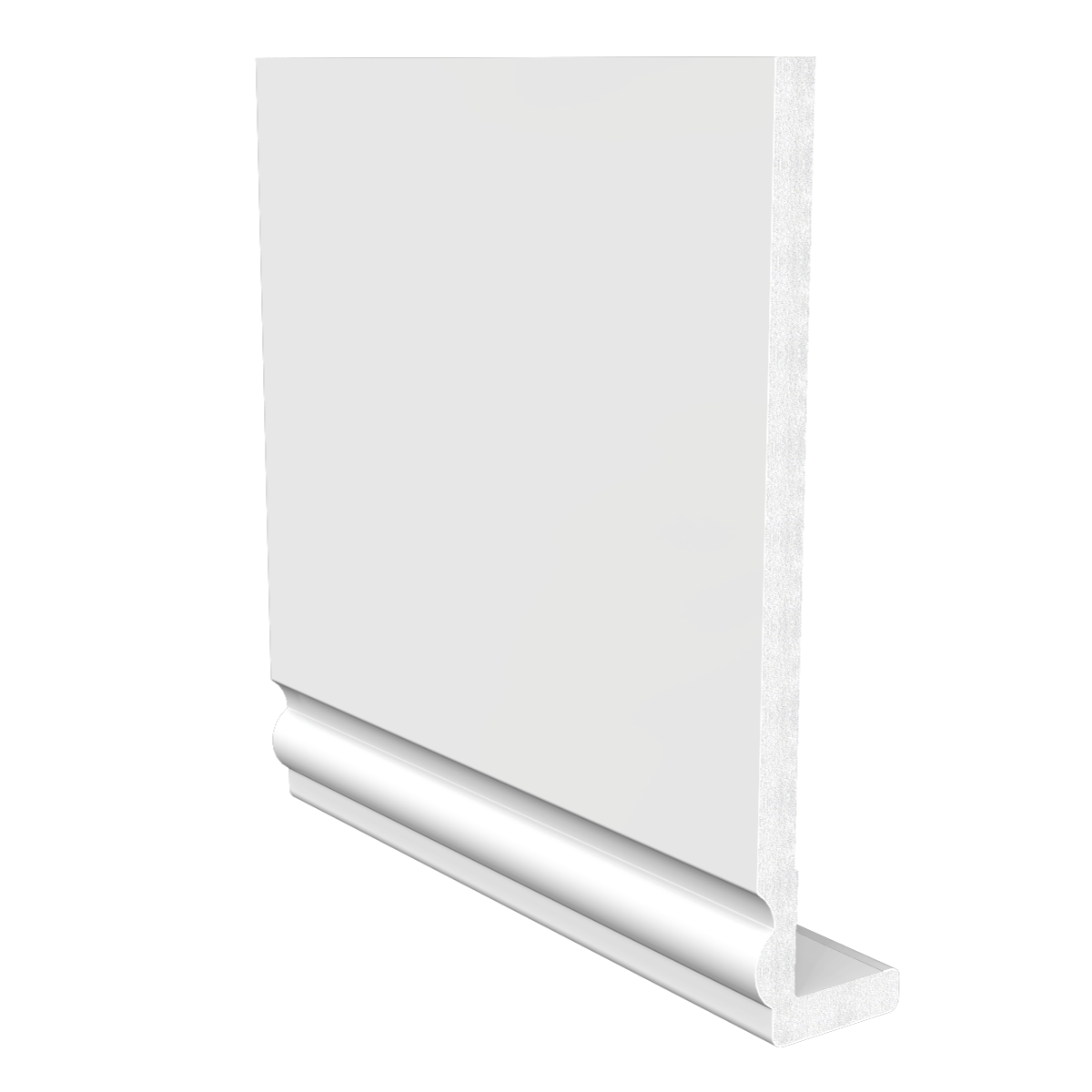 390mm x 10mm Ogee Cover Fascia x 1.25m White