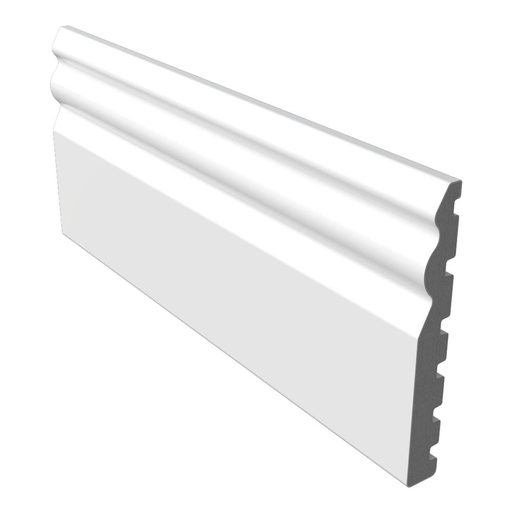 125mm Ogee Skirting x 5m White