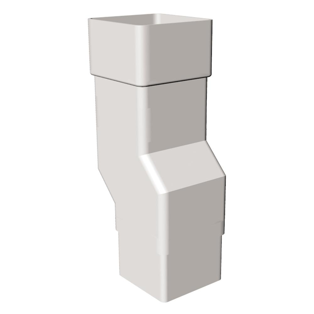 65mm Square Mini Offset White