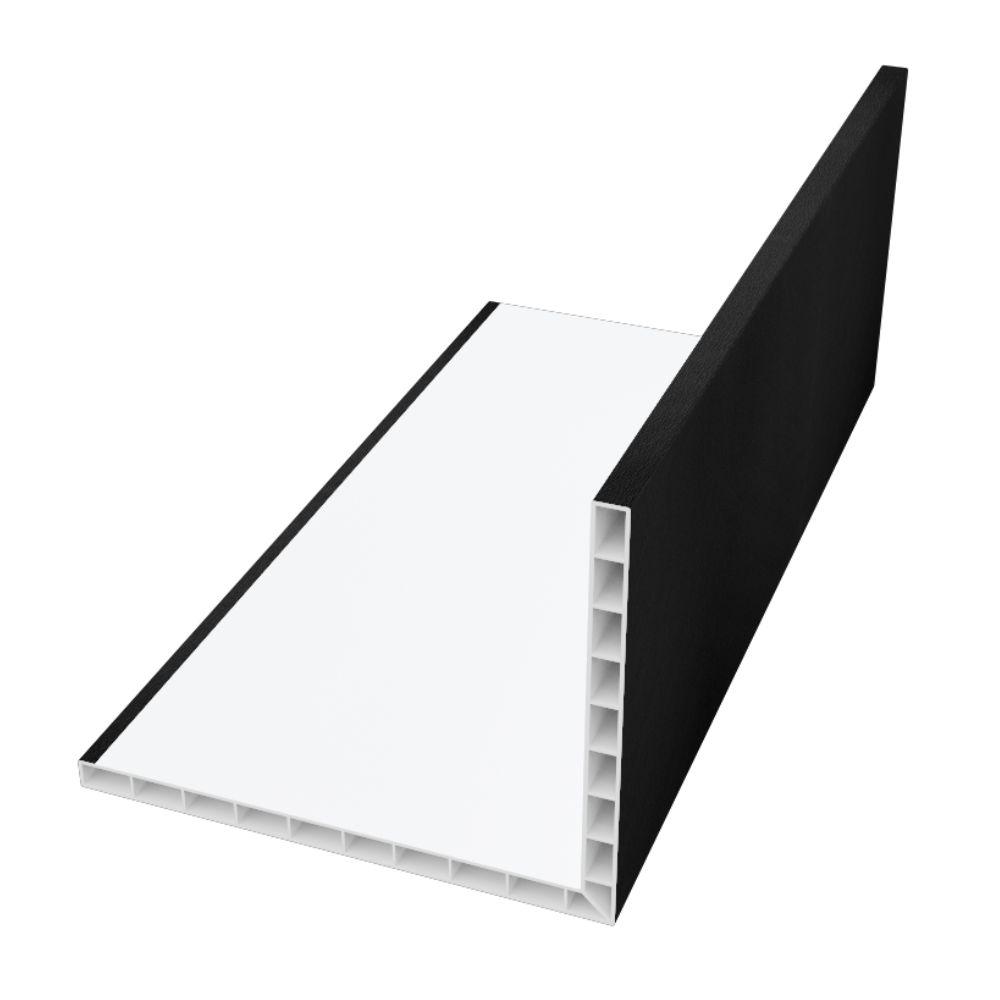 100mm x 80mm Hollow Angle x 5m Black Ash