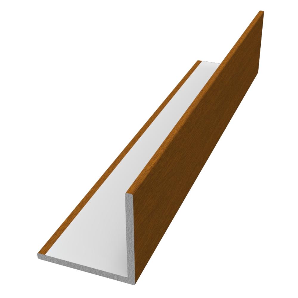 30mm x 30mm 90° Rigid-Angle x 5m Golden Oak