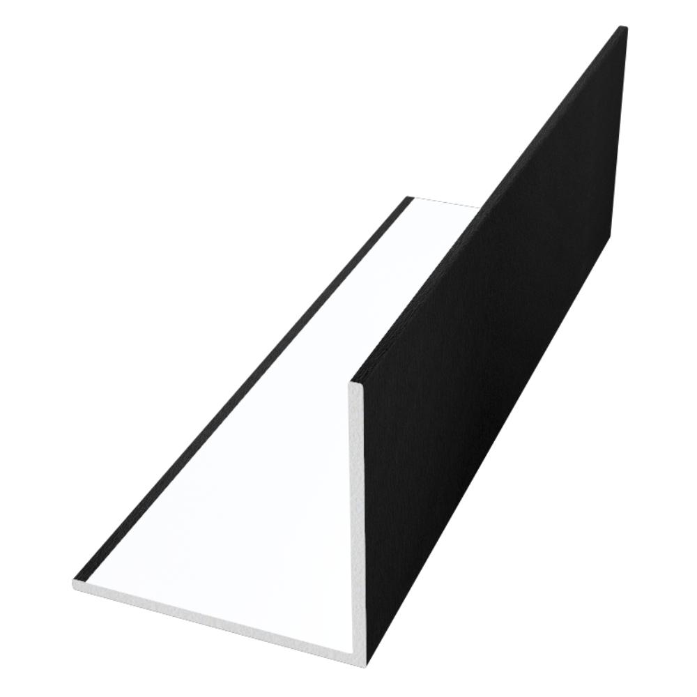 50mm x 50mm 90° Rigid-Angle x 5m Black Ash