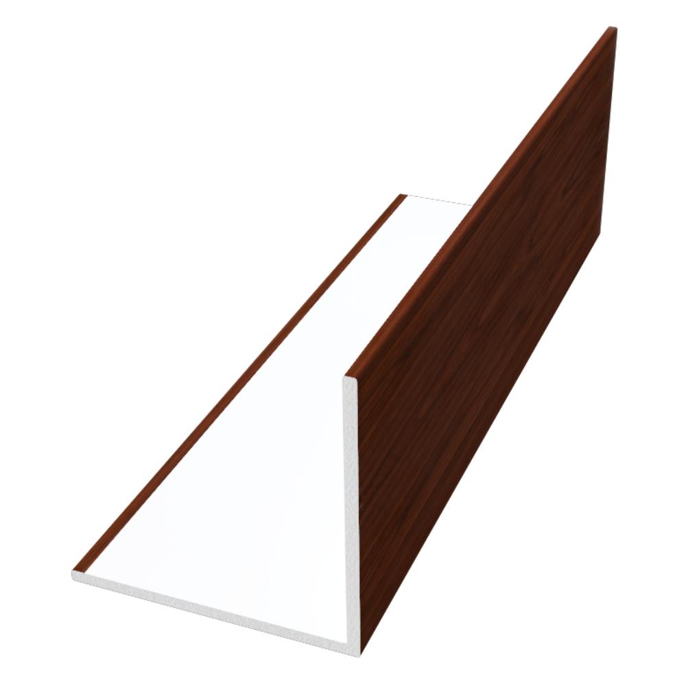 50mm x 50mm 90° Rigid-Angle x 5m Rosewood