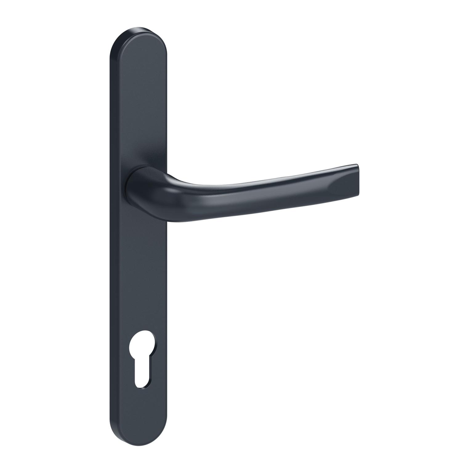 Mila 240mm Sprung Lever/Lever Door Handle Anthracite Grey