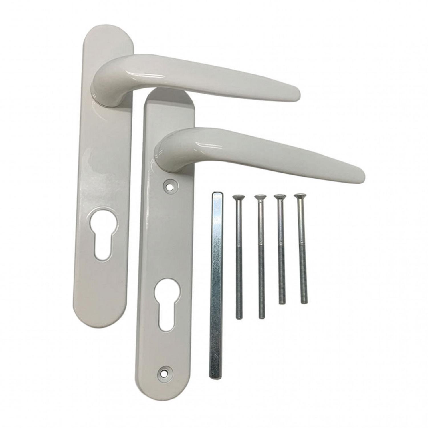 Trojan Sparta 212mm Lever/Lever Door Handle White