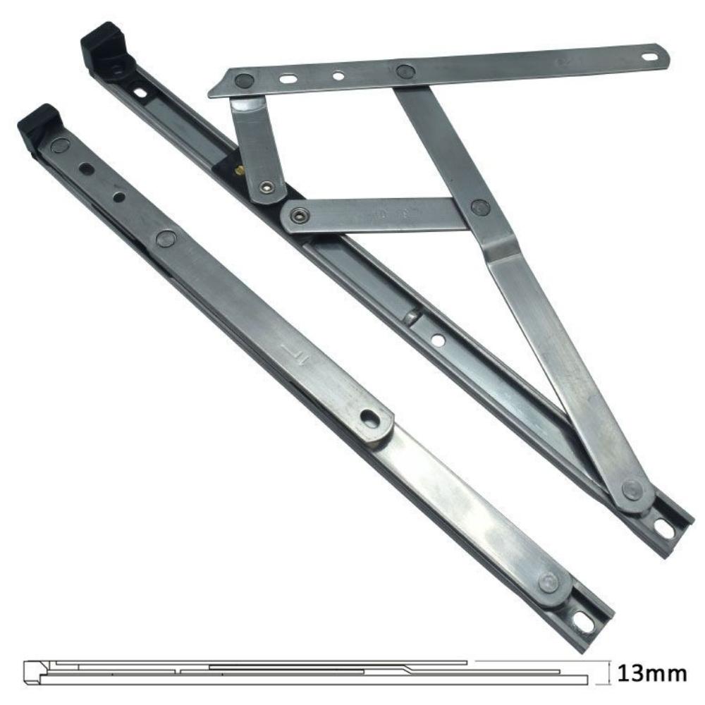 Kore 12" Standard Hinge 13mm Stack Top Hung (PAIR)