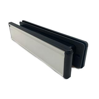 40-80 Letterplate 12" White-Black Frame