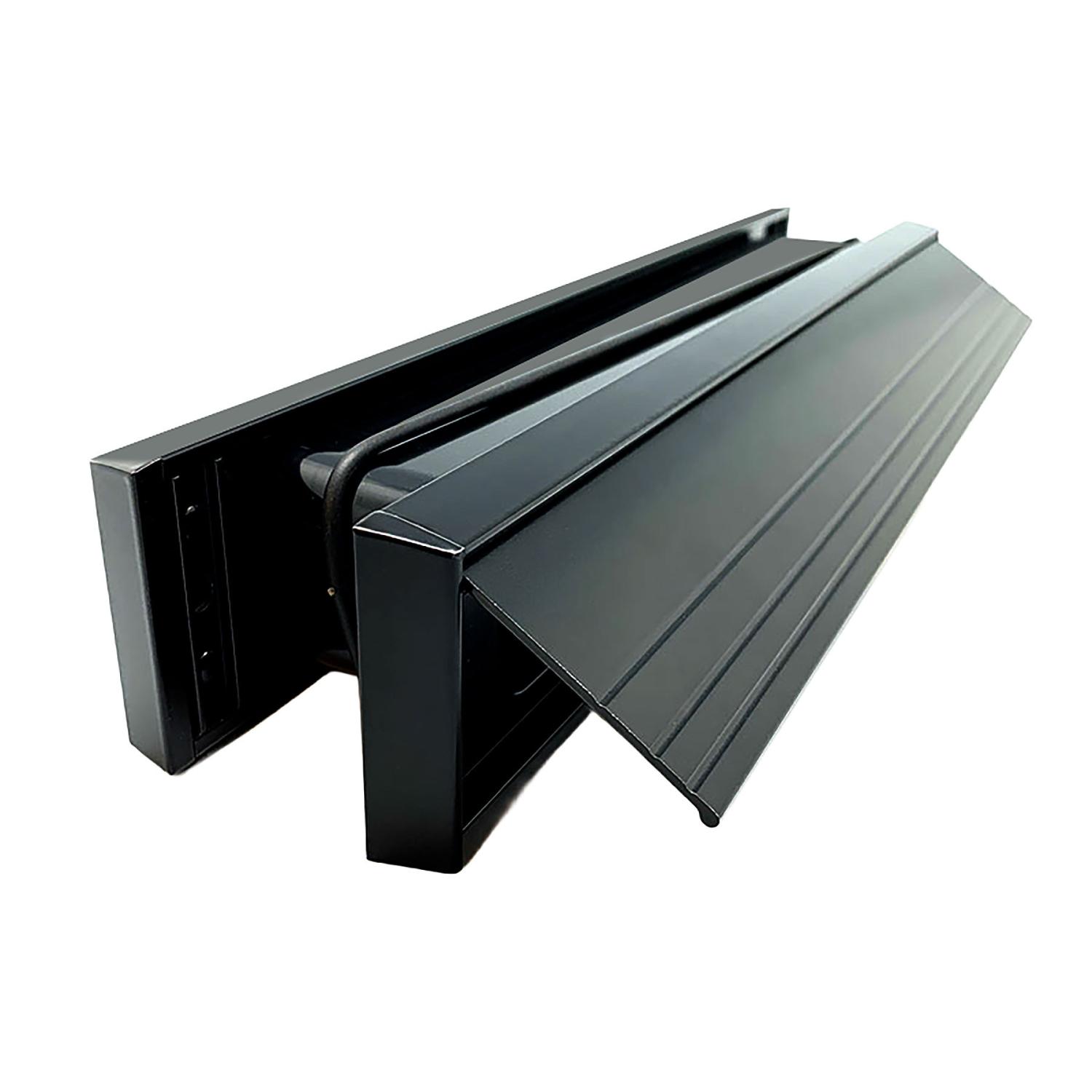 Yale Slimmaster 12" Letter Plate 36-70 Midrail Black