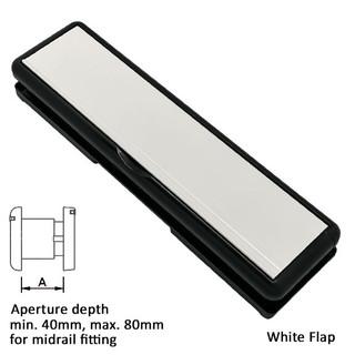 40-80 Letterplate 10" White-Black Frame