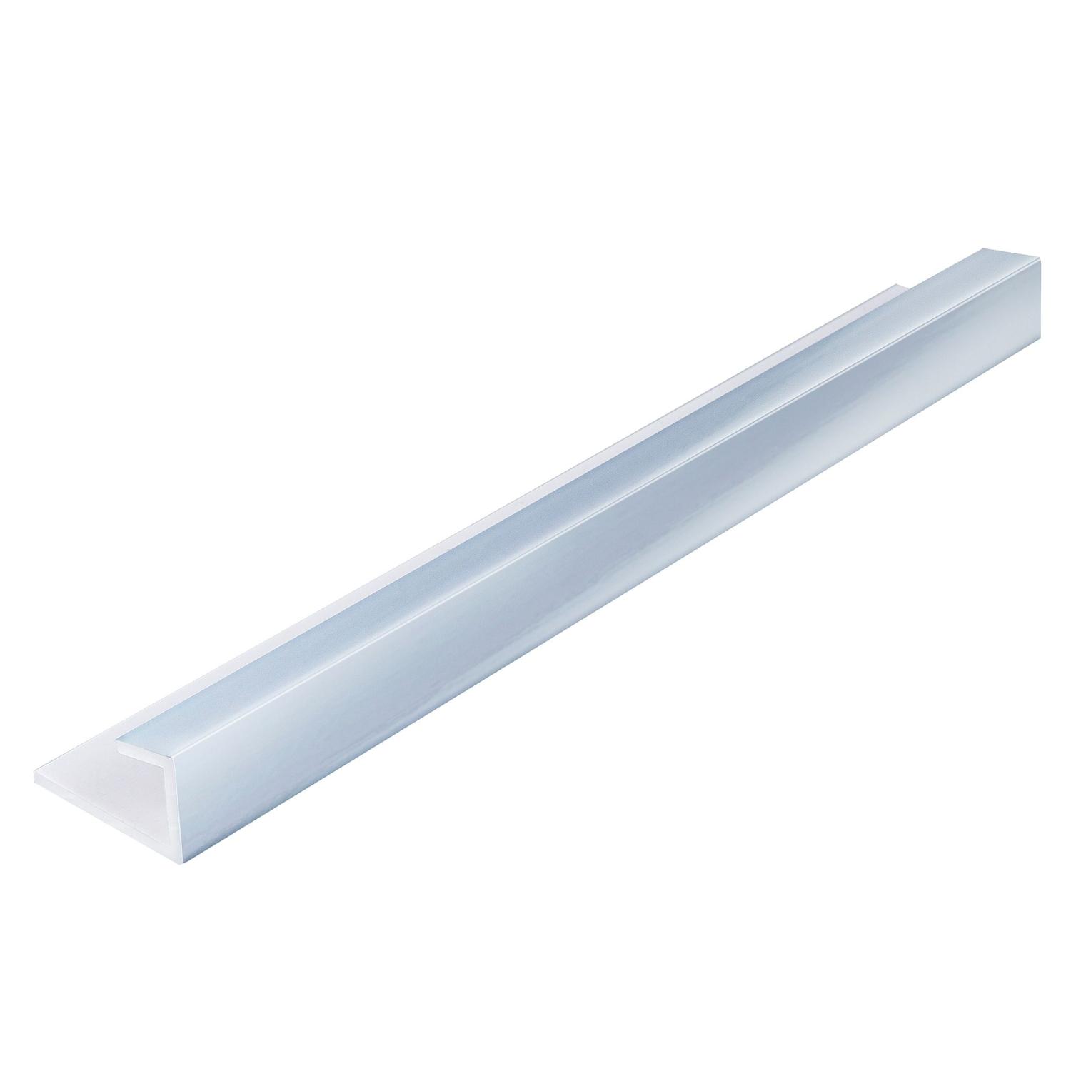 Zest PVC End Cap 2.4m x 10mm Chrome