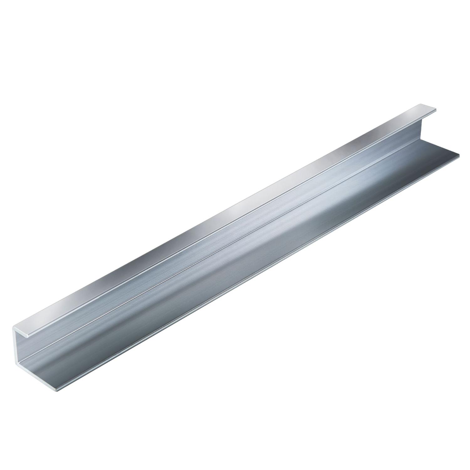 Zest Alumium End Cap 2.4m x 10mm Chrome