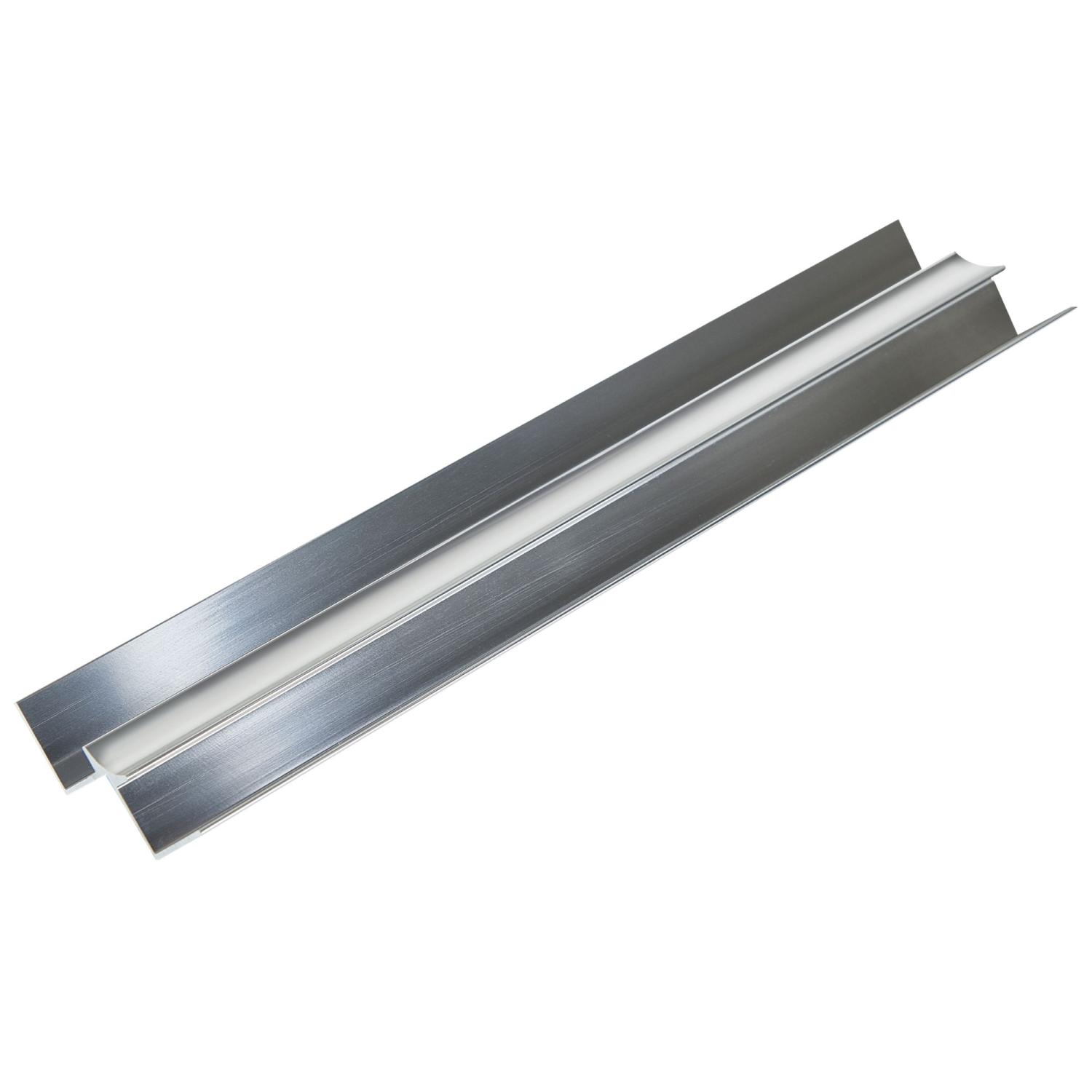 Zest Alumium Internal Corner 2.4m x 10mm Chrome