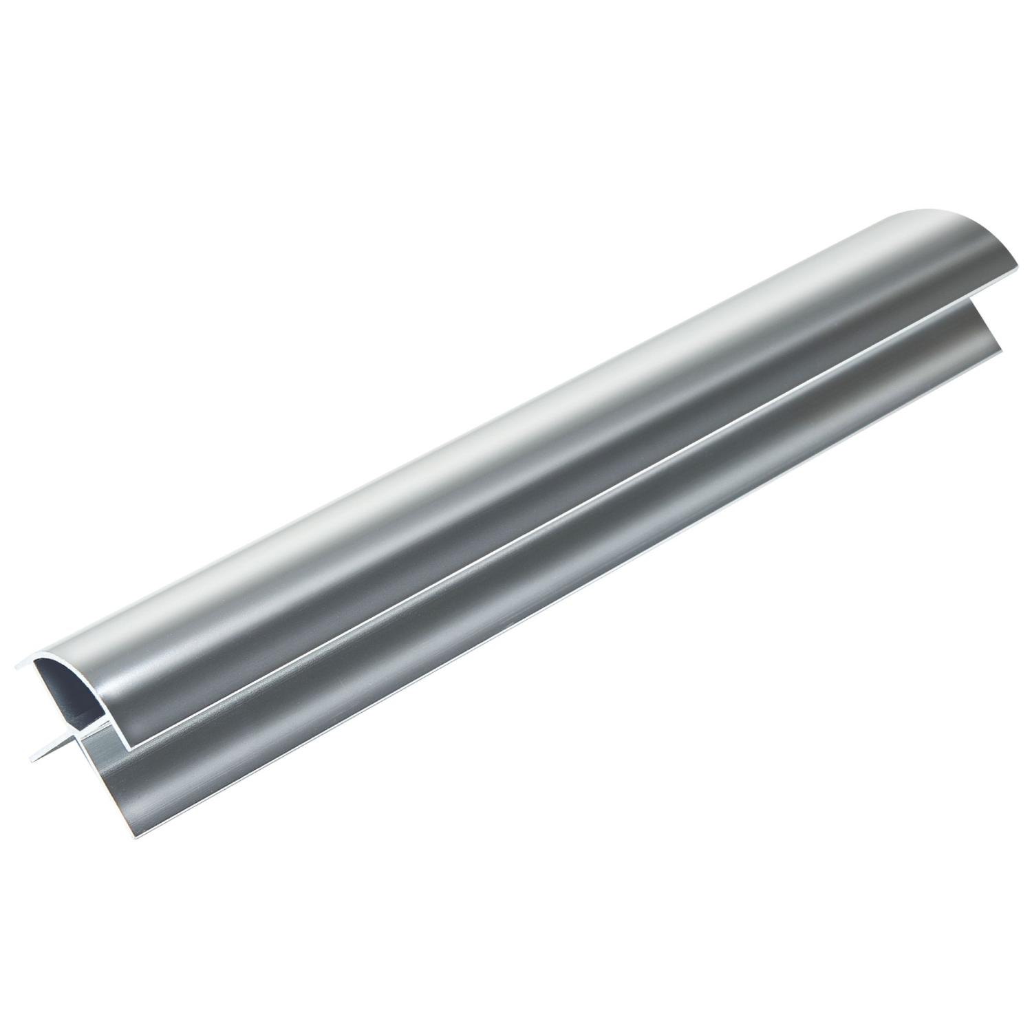 Zest Alumium External Corner 2.4m x 10mm Chrome