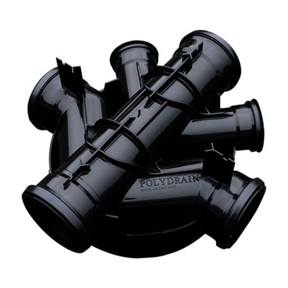 450mm Dia. Inspection Chamber Base 4 Inlets (2 x 160mm)