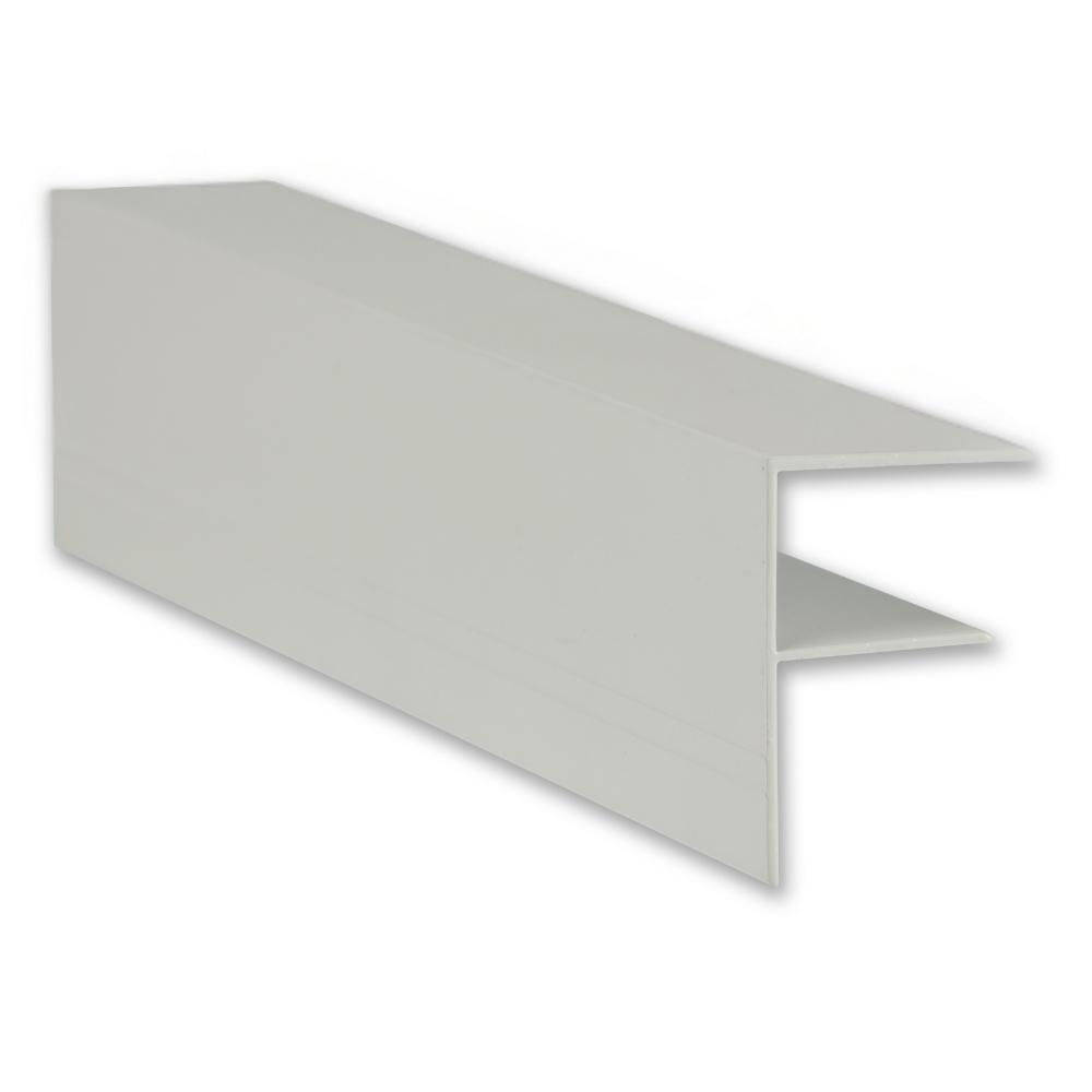 3.0m x 25mm F Section White