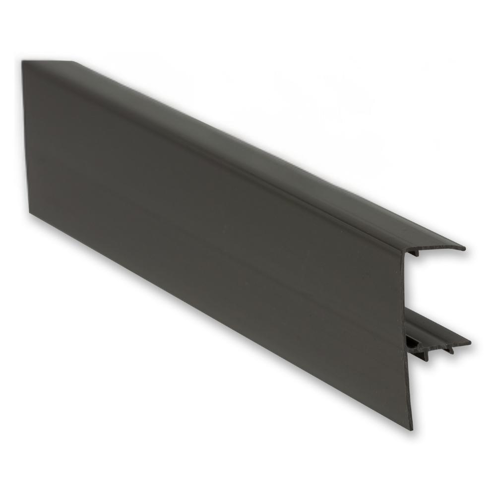 4.0m x 25mm PVC F-Trim Brown