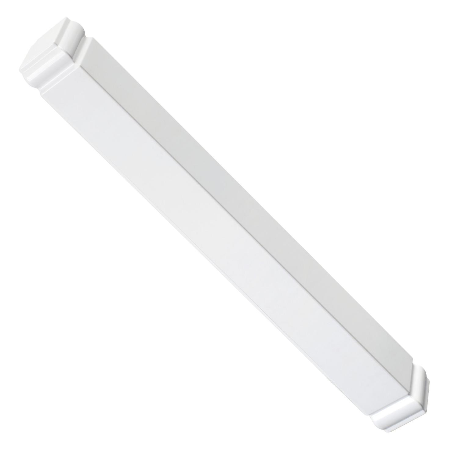 500mm Ogee External Corner Double End White