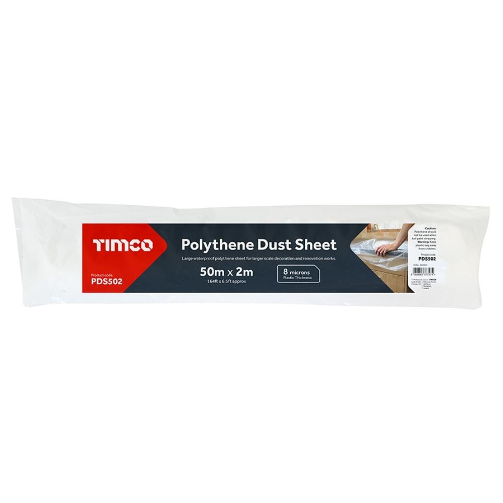 50m x 2m - Polythene Dust Sheet