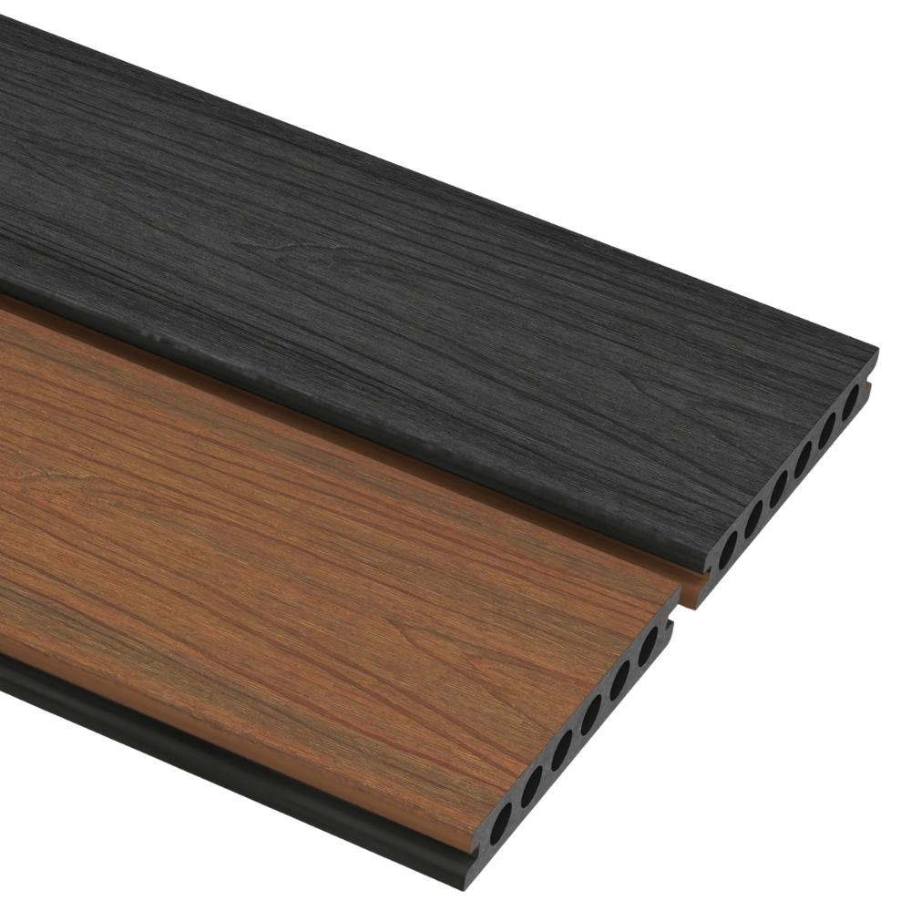 Oakio Proshield Duo Decking 145 x 22.5mm x 3.6m Teak/Charcoal