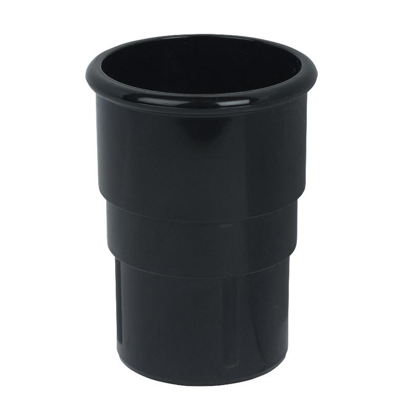 Pipe Socket 50mm Mini Flo Black