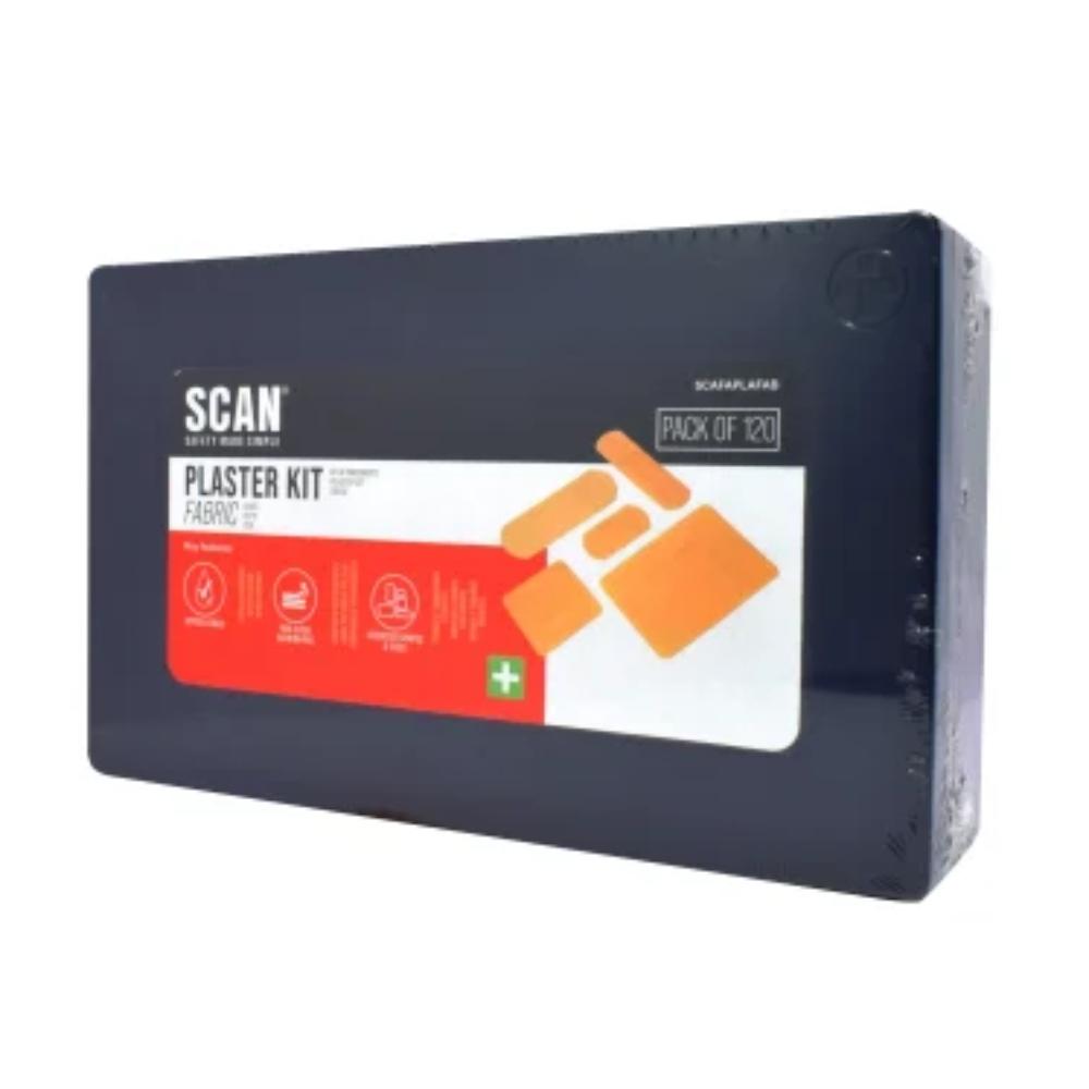 Scan Hypoallergenic Fabric Plasters (120) Assorted