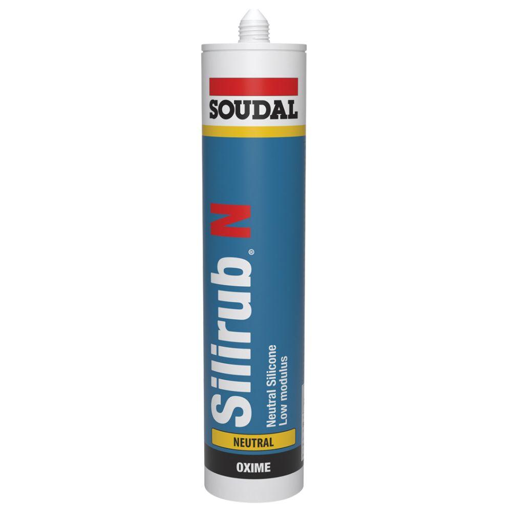 Soudal Silirub N Low Modulus Silicone 300ml Clear