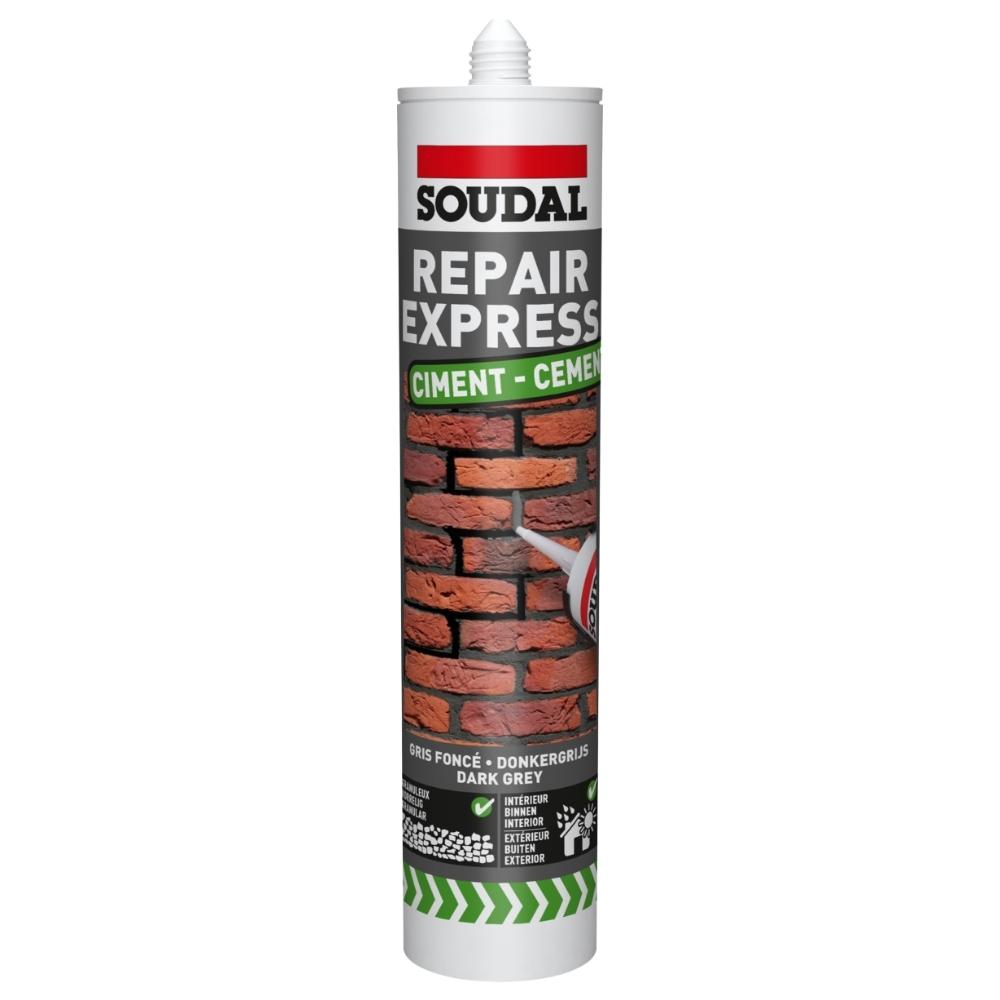 Soudal Repair Express Cement 290ml Dark Grey