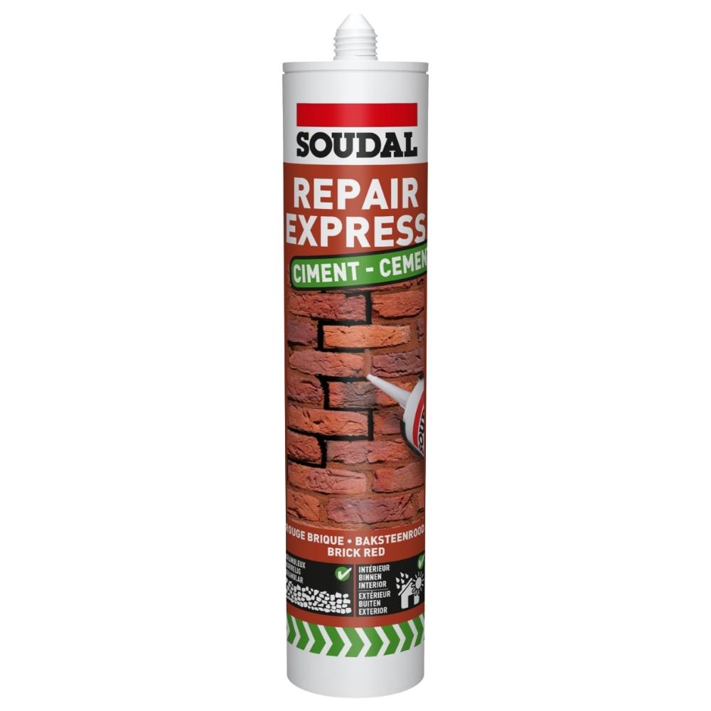 Soudal Repair Express Cement 290ml Brick Red