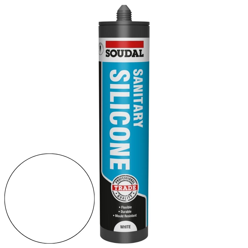 Soudal Sanitary Silicone 290ml White