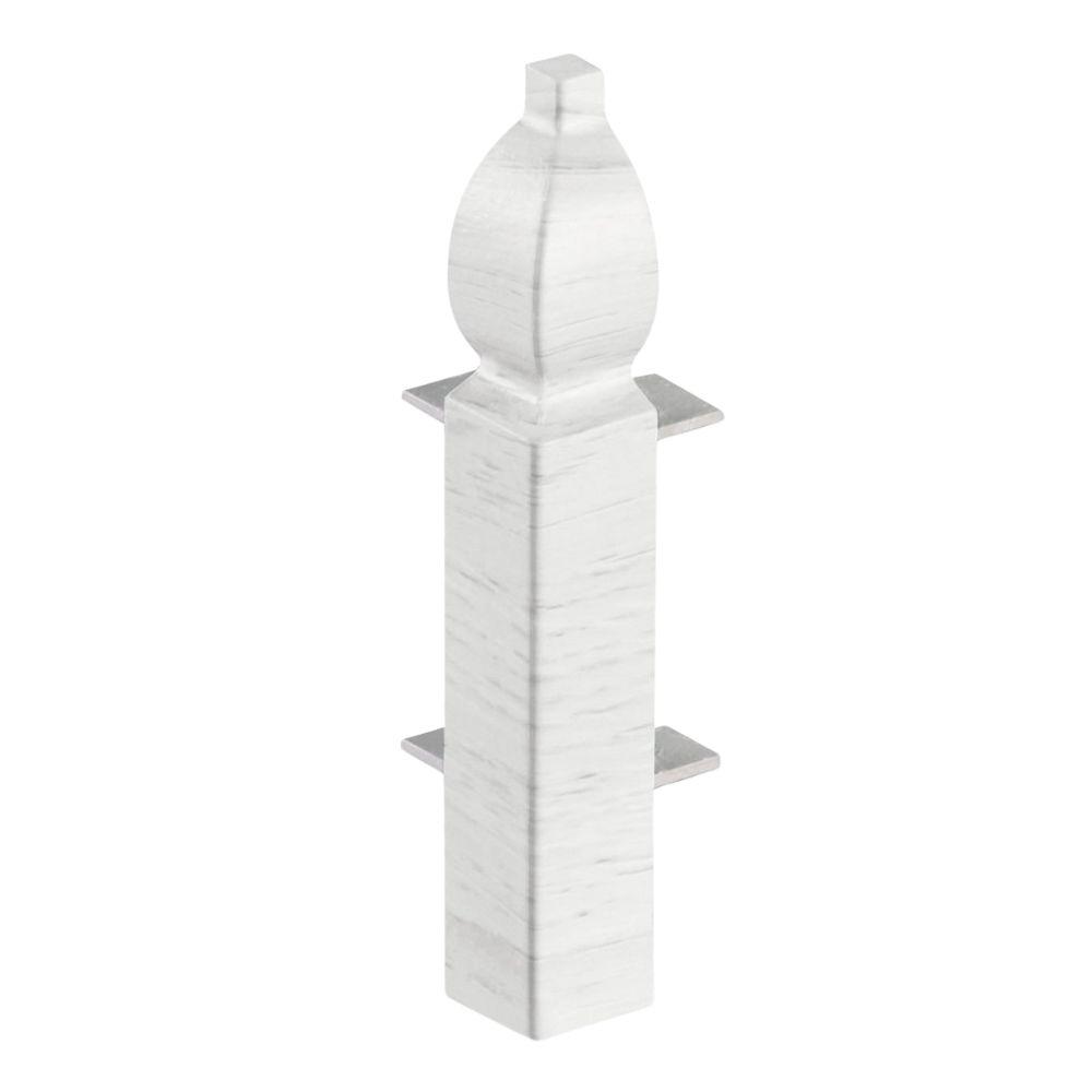 90° x 100mm Ogee External Corner Kit White Satin (Pk 2)