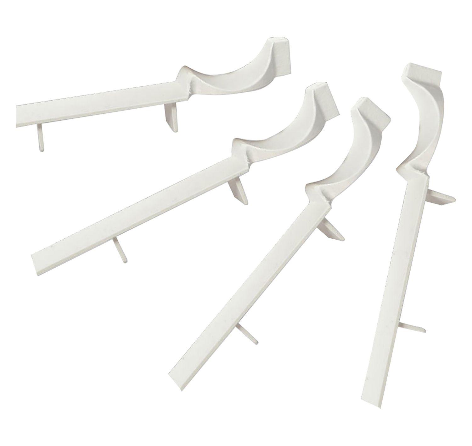 90° x 100mm Ogee Internal Corner Kit White Satin (Pk 4)