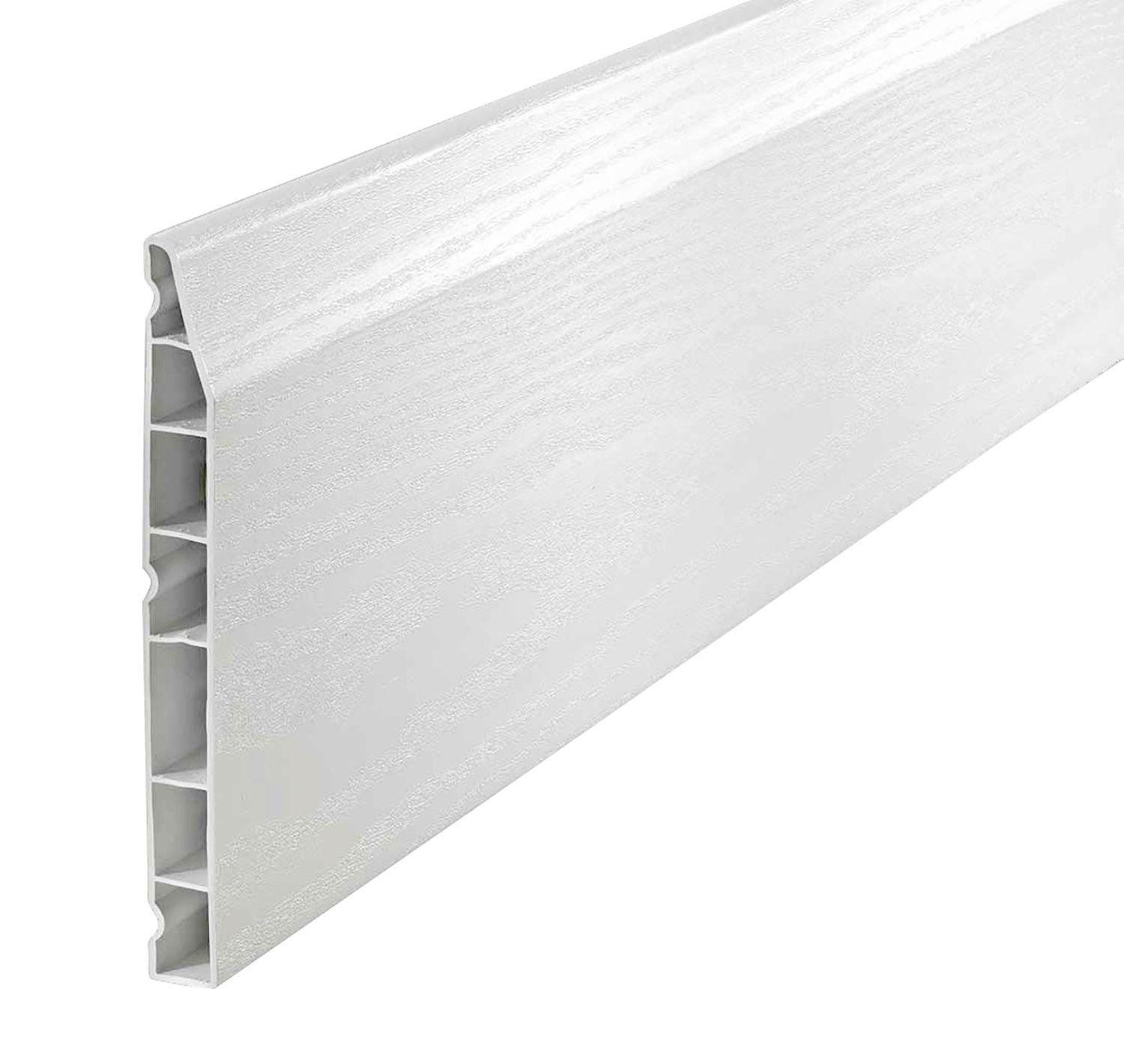 150mm Chamfered Skirting Board x 5m White Satin