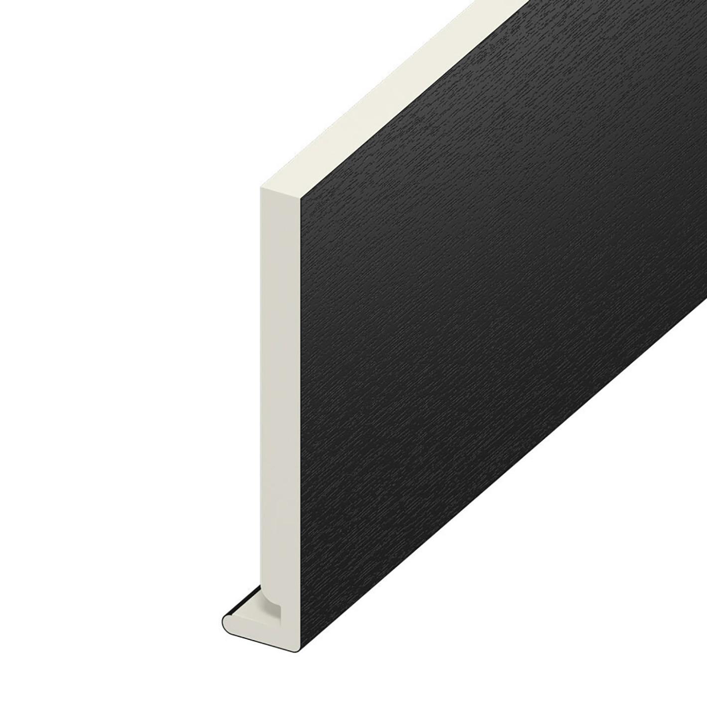 150mm x 16mm Square Fascia x 5m Black Ash