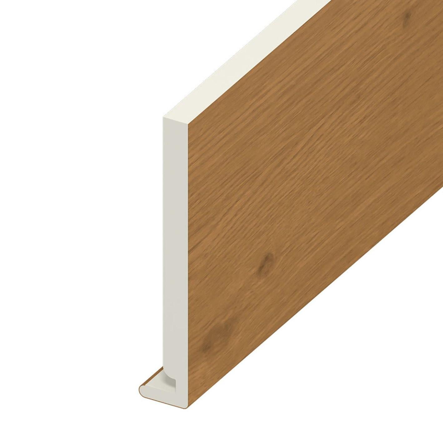 175mm x 16mm Square Fascia x 5m Irish Oak