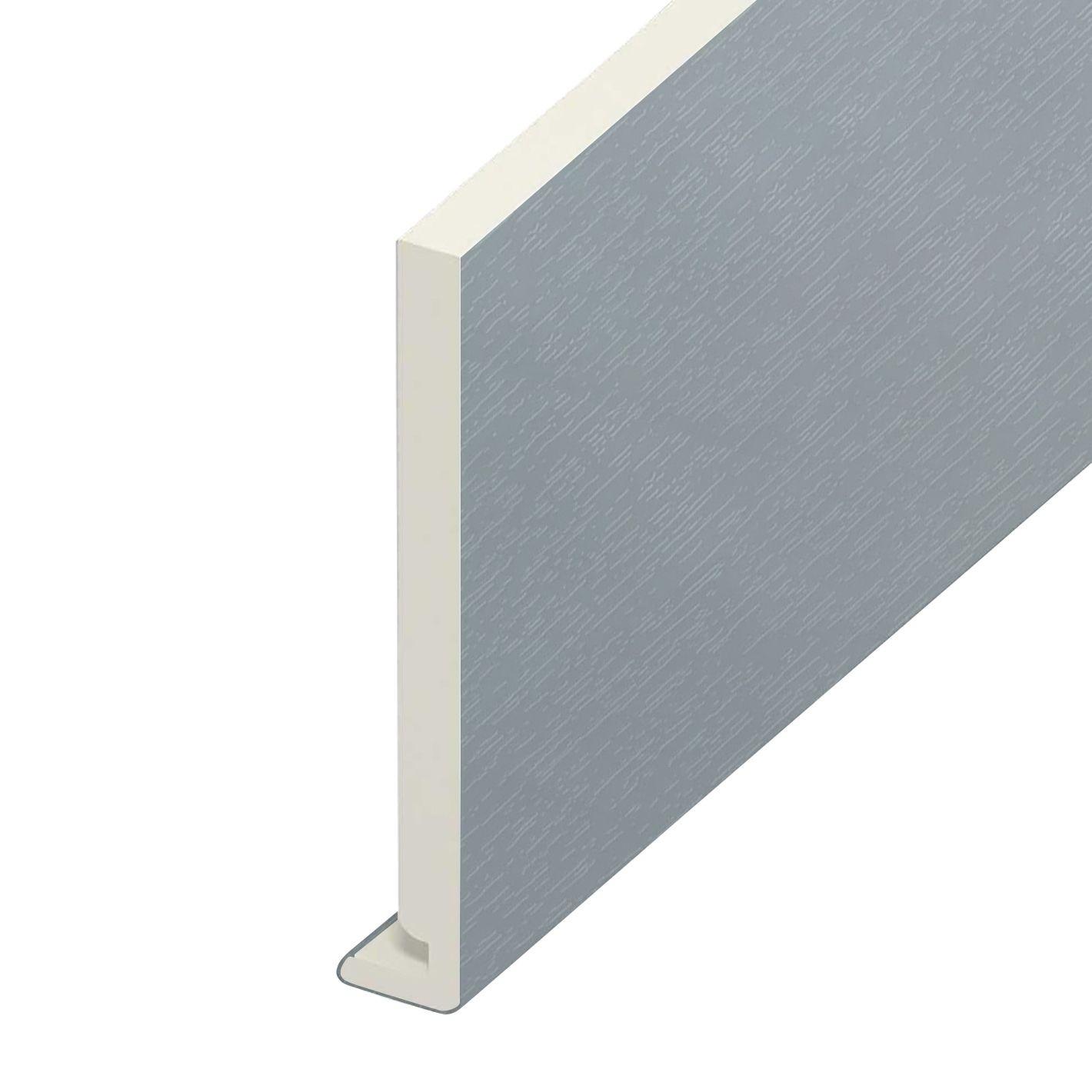 175mm x 16mm Square Fascia x 5m Moondust Grey